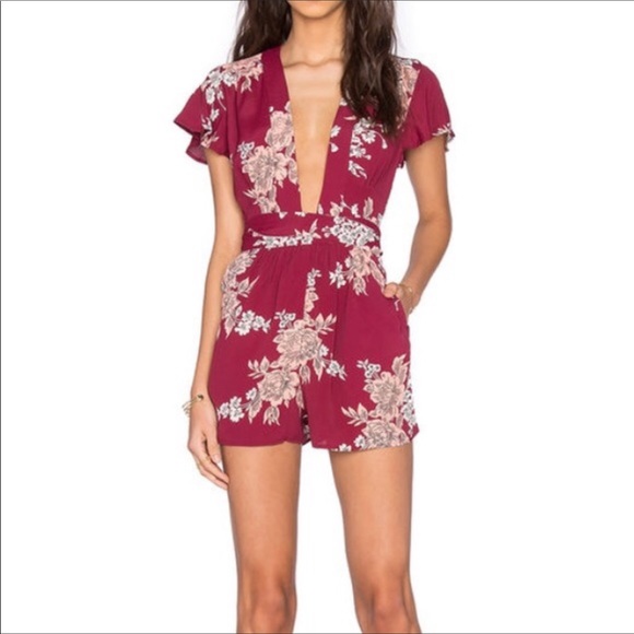 💖 HOT PICK💖 PRIVACY PLEASE FLORAL ROMPER FROM REVOLVE - Picture 3 of 4